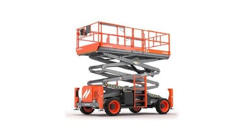 Rough Terrain Scissor Lift, 30'–35' Wide Deck